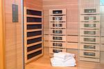 Sauna - Ferienwohnung Tower of Power Olpenitz - Top-Hundeurlaub