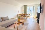 Wohnzimmer - Ferienwohnung Tower of Power Olpenitz - Top-Hundeurlaub