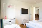 Schlafzimmer - Ferienwohnung Tower of Power Olpenitz - Top-Hundeurlaub