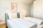 Schlafzimmer - Ferienwohnung Tower of Power Olpenitz - Top-Hundeurlaub