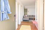 Wohnzimmer - Ferienwohnung Tower of Power Olpenitz - Top-Hundeurlaub