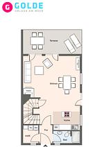 Grundriss - Reetdachhaus Seaside - Top-Hundeurlaub