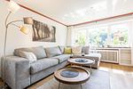 Wohnzimmer - Haus Norderstraße 77 - Top-Hundeurlaub