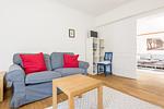 Wohnzimmer - Haus Norderstraße 77 - Top-Hundeurlaub