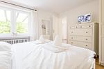 Schlafzimmer - Haus Norderstraße 77 - Top-Hundeurlaub