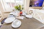 Wohnzimmer - Haus Nordhedig 1, Whg. 4 - Top-Hundeurlaub