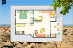 Grundriss - Fewo Unterdeck - Top-Hundeurlaub
