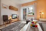 Wohnzimmer - Strandferienwohnung Trixi 2 - Top-Hundeurlaub
