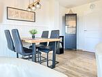 Wohnzimmer mit Blick zum Essbereich - Haus 37a - Top-Hundeurlaub