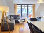 Wohnzimmer mit Essbereich - Wohnung 14-6 - Top-Hundeurlaub