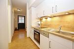 Küchenzeile mit Backofen und Spülmaschine - Wohnung 14-6 - Top-Hundeurlaub