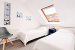 3. Schlafzimmer mit Einzelbetten - Wohnung 04-6 - Top-Hundeurlaub