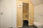 Badezimmer mit Sauna - Reethaus 03a - Top-Hundeurlaub