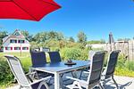 Terrasse mit Ausblick - Reethaus 03a - Top-Hundeurlaub