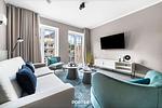 Wohnzimmer - Ferienwohnung TheViewB06 Strandperle Dagebüll - Top-Hundeurlaub