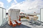 Balkon mit Strandkorb - Aparthotel Anna Düne 1-16 - Top-Hundeurlaub