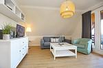 Blick zum Wohnbereich - Wohnung 03 - Top-Hundeurlaub