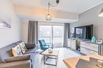 deichlodge, lodge.vier, Wohnzimmer - Ferienwohnung deichlodge, lodge.vier - Top-Hundeurlaub