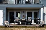 Terrasse - Ferienwohnung Nordseeresort 43a Beach Break Büsum - Top-Hundeurlaub