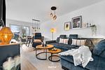 Wohnzimmer - Ferienwohnung Nordseeresort 43a Beach Break Büsum - Top-Hundeurlaub