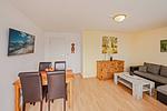 Wohnzimmer - Ferienwohnung Waldhaus 4.1 mit Terrasse und Grillmöglichkeit - Hunde sind willkommen - Top-Hundeurlaub
