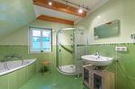 Ferienhaus Havelquelle Badezimmer mit Badewanne - Havelquelle - Top-Hundeurlaub
