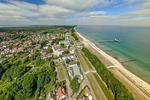 Ferienwohnung Godewind Aparthotel Zingst - Drohnenaufnahme der Umgebung und der Ostsee - Godewind - Top-Hundeurlaub