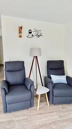 Wohnzimmer - Bungalow - Top-Hundeurlaub