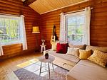 Gemütlicher Wohnbereich mit schwedischem Flair - Haus Sommerlycka - Top-Hundeurlaub