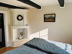 Gemütliches Schlafzimmer im liebevoll renovierten Ferienhaus Sommerlycka - Haus Sommerlycka - Top-Hundeurlaub