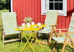 Gemütlicher Sitzplatz im Garten des Ferienhauses Sommerlycka - Haus Sommerlycka - Top-Hundeurlaub
