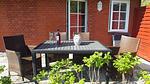 Terrasse - Ferienwohnung Austernfischer Ockholm - Top-Hundeurlaub
