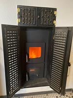 Kamin-/Ofen - Ferienwohnung Austernfischer Ockholm - Top-Hundeurlaub