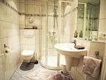 Badezimmer - Ferienwohnung Austernfischer Ockholm - Top-Hundeurlaub
