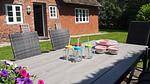 Terrasse - Ferienhaus auf der kleinen Gaarde Ockholm - Top-Hundeurlaub