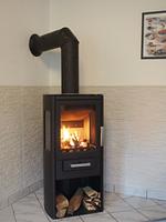Kamin-/Ofen - Ferienhaus auf der kleinen Gaarde Ockholm - Top-Hundeurlaub