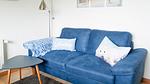 Wohnzimmer - Ferienwohnung Wattwurm Ockholm - Top-Hundeurlaub