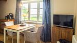 Wohnzimmer - Ferienwohnung Wattwurm Ockholm - Top-Hundeurlaub