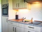 Küche / Küchenzeile - Ferienwohnung Wattwurm Ockholm - Top-Hundeurlaub