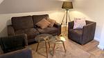 Wohnzimmer - Ferienwohnung Strandkrabbe Ockholm - Top-Hundeurlaub