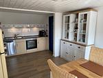 Küche / Küchenzeile - Ferienwohnung Strandkrabbe Ockholm - Top-Hundeurlaub