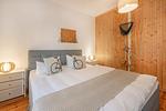 Schlafzimmer - Ferienhaus Rad Kapitän direkt am See mit Sauna und Terrasse - Top-Hundeurlaub