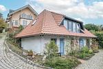 Fassade / Eingang - Ferienhaus Rad Kapitän direkt am See mit Sauna und Terrasse - Top-Hundeurlaub