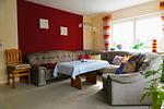Wohnzimmer - Ferienhaus vor den Toren Greetsiels - Top-Hundeurlaub