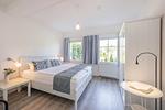 Schlafzimmer - Ferienwohnung Kanten nur 500 Meter bis zum Strand mit Sonnenterrasse - Top-Hundeurlaub