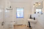 Badezimmer - Ferienwohnung Kanten nur 500 Meter bis zum Strand mit Sonnenterrasse - Top-Hundeurlaub