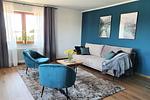 Wohnzimmer - Ferienwohnung Holiday Home 10 - Top-Hundeurlaub