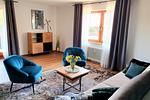 Wohnzimmer - Ferienwohnung Holiday Home 10 - Top-Hundeurlaub