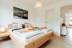 Schlafzimmer - Appartement Kranich - Top-Hundeurlaub