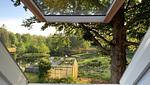 Blick aus dem Chalet in die Natur - Chalet Hjortblick - Top-Hundeurlaub